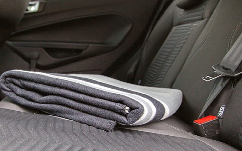 blanket in car