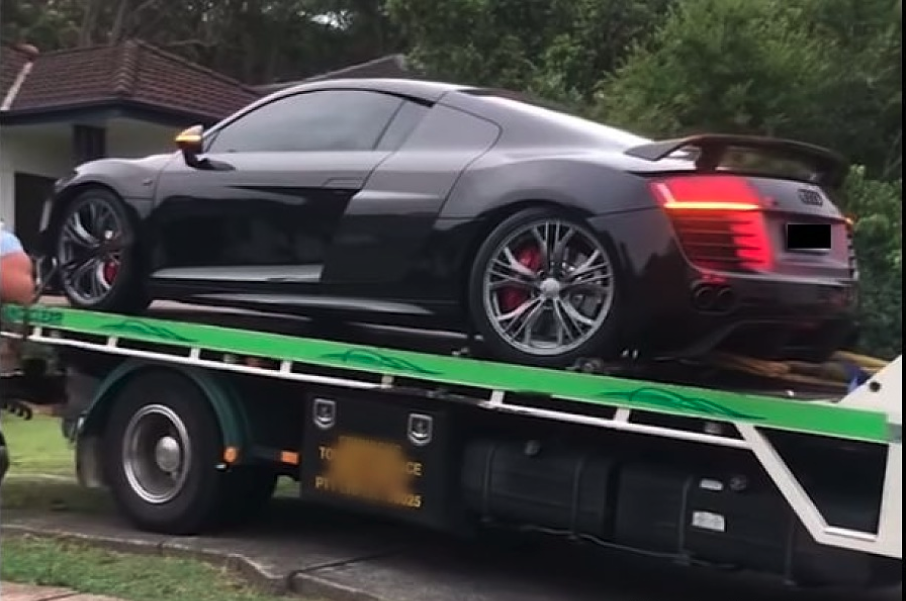 Stolen Audi R8 Newcastle Australia