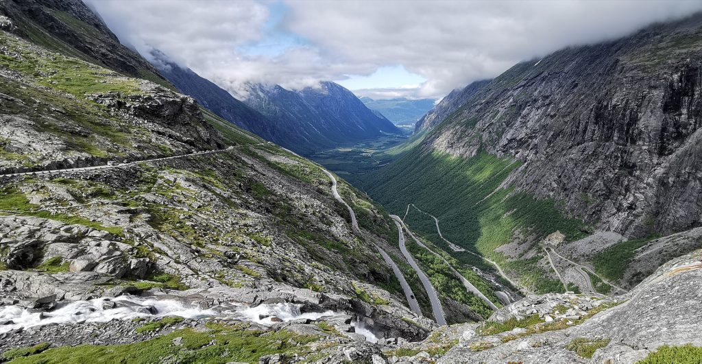 Epic views along the Trollstigen in Norway