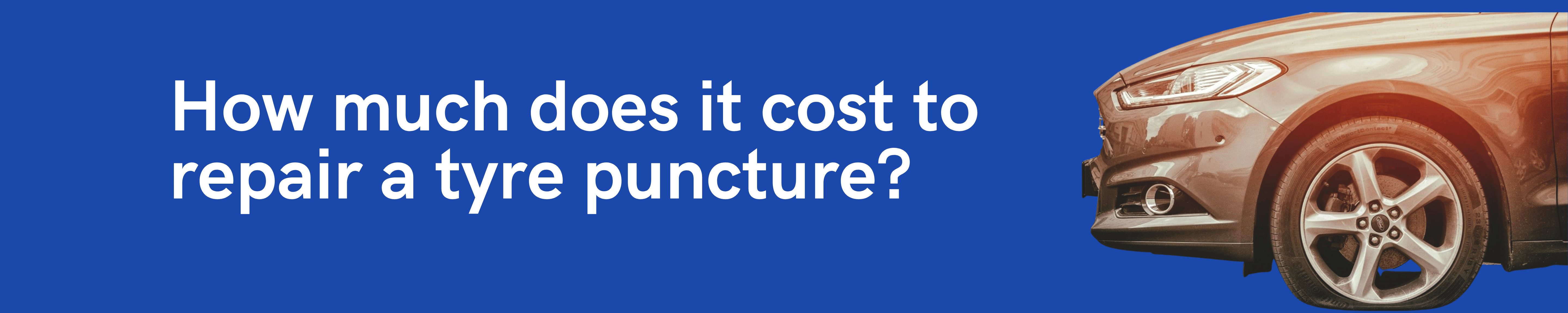 How much does it cost to repair a tyre puncture?