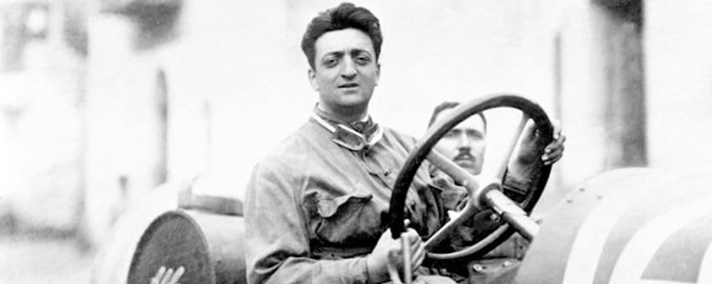 Enzo Ferrari in his early years