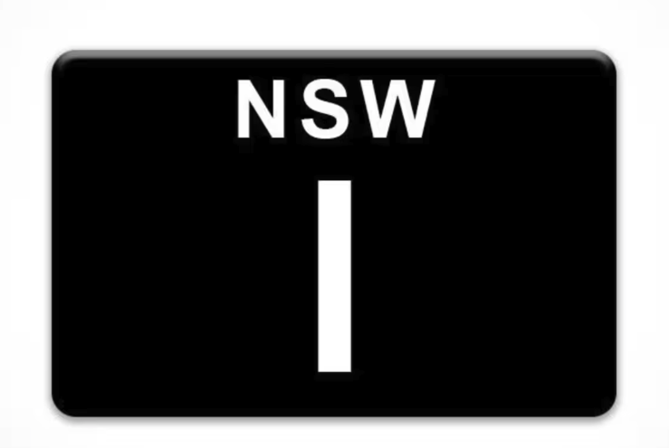 NSW Number plate 1