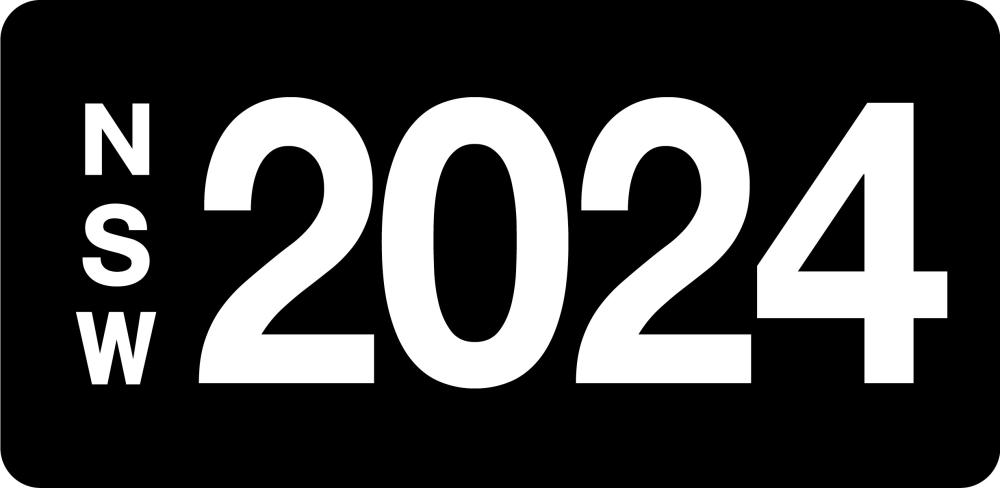 NSW Numeric Number Plate '2024'