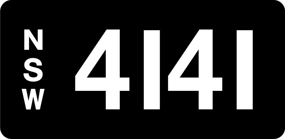 NSW Numeric Number Plate '4141'