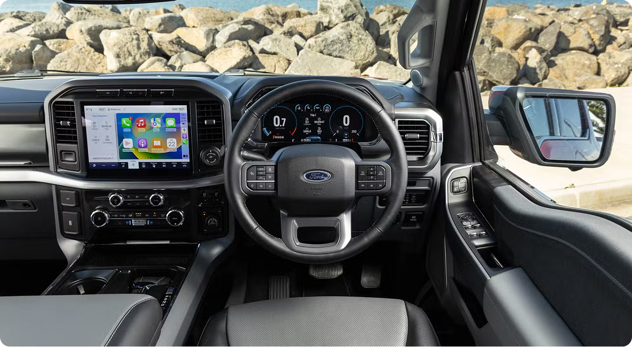 Ford interior showing infotainment system