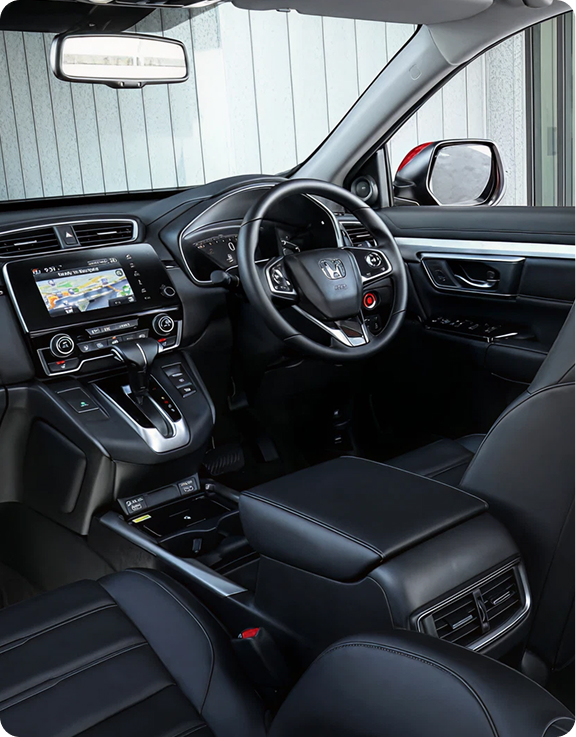 Honda interior showing infotainment system