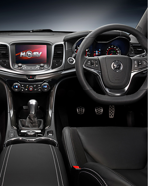 HSV interior showing infotainment system