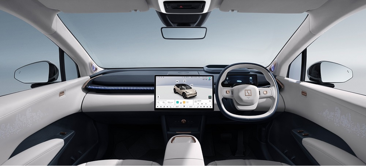 Zeekr interior showing infotainment system